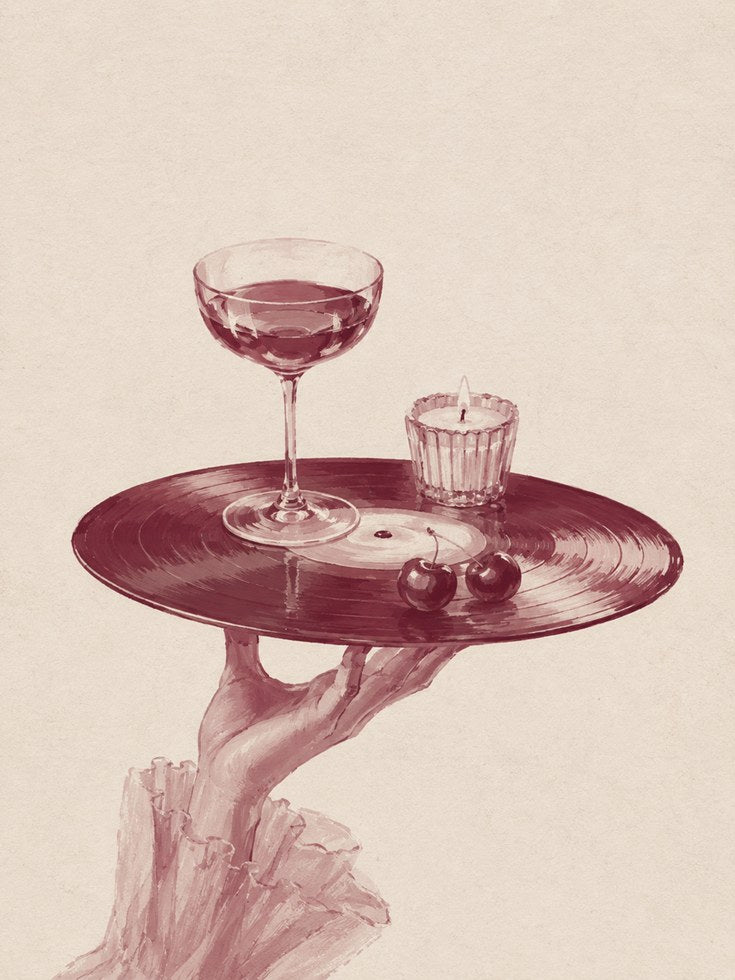 Cocktail Wall Art – Vintage Bar Print - artwork on paper