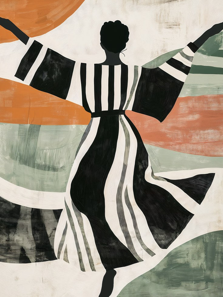 Mid Century Modern Wall Art - artwork on paper