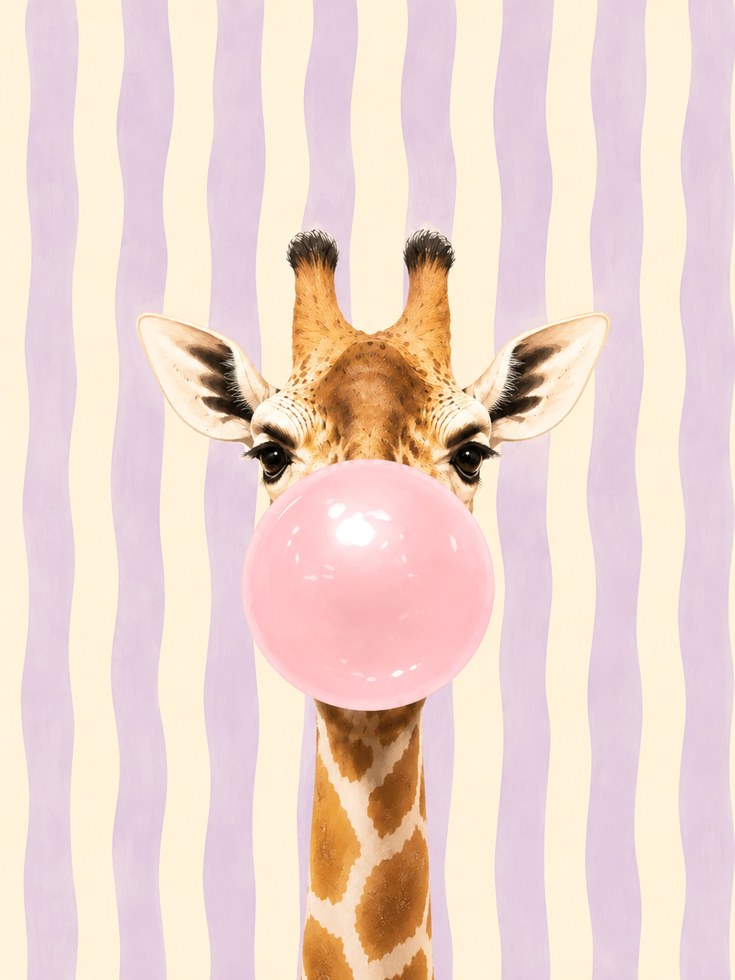 Giraffe Nursery Wall Art - artwork on paper