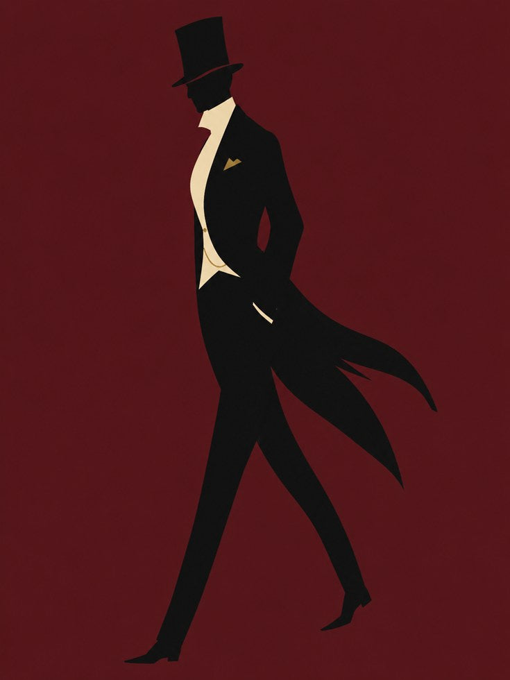 Gentleman Wall Art – Victorian Man Print - artwork on paper