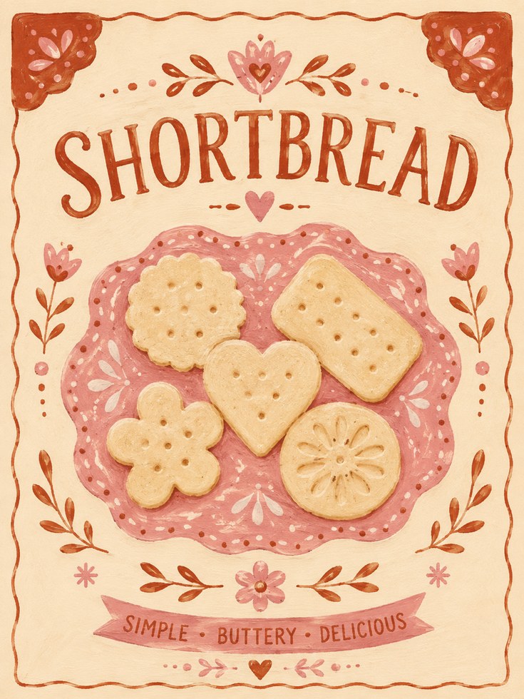 Shortbread Kitchen Print - artwork on paper