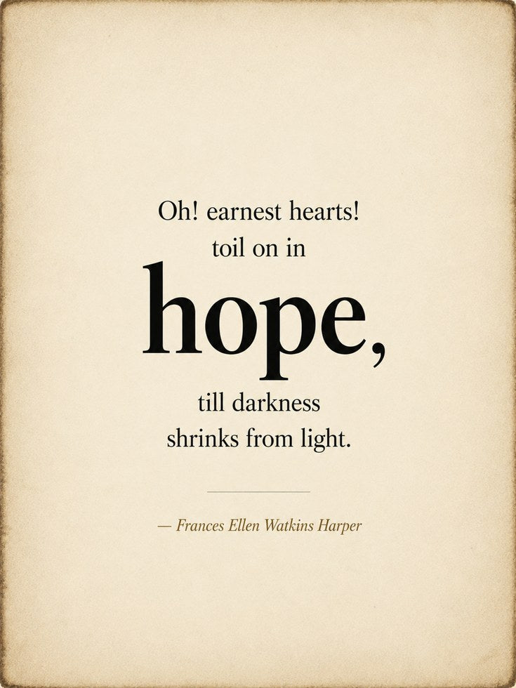 Hope Quote Wall Art – Literary Print - artwork on paper