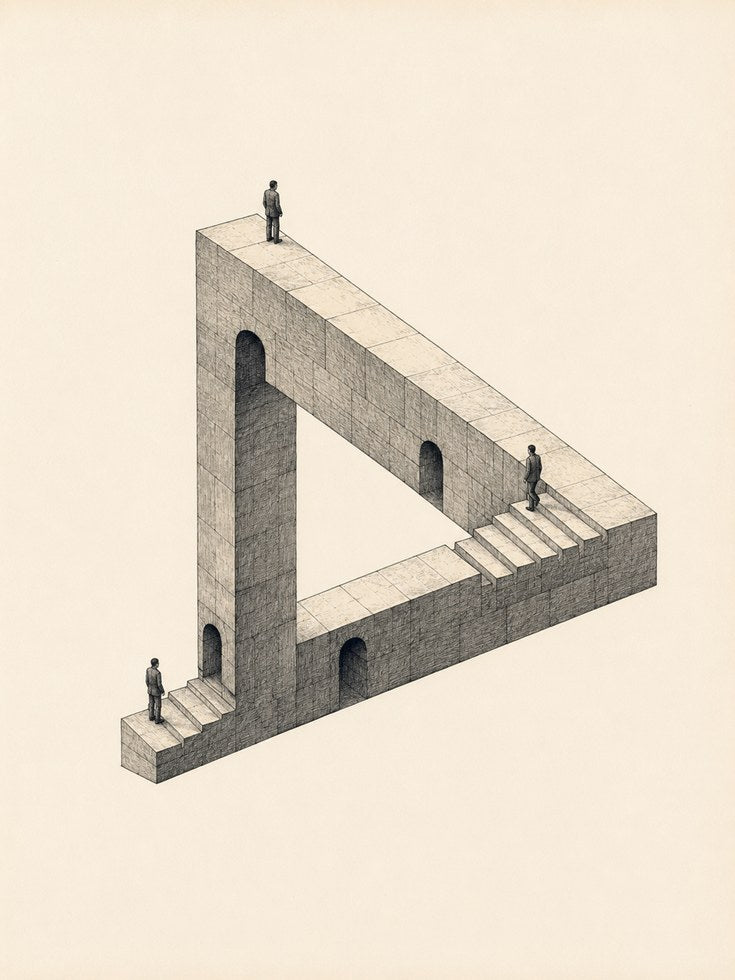 Surreal Architecture Print - artwork on paper