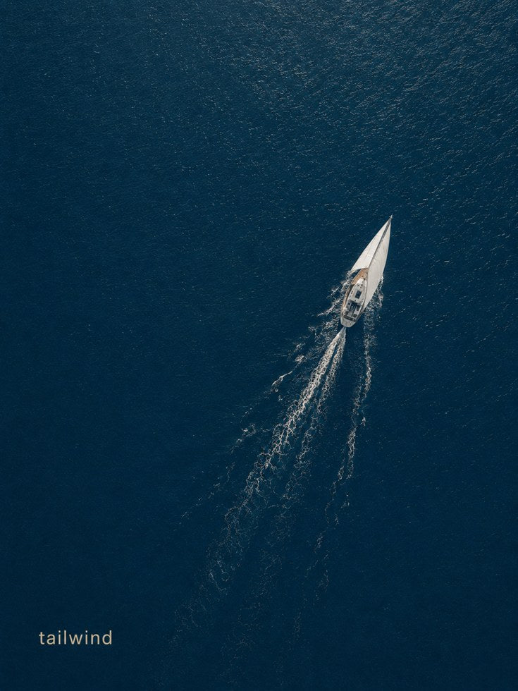 Sailboat Wall Art – Nautical Ocean Print - artwork on paper