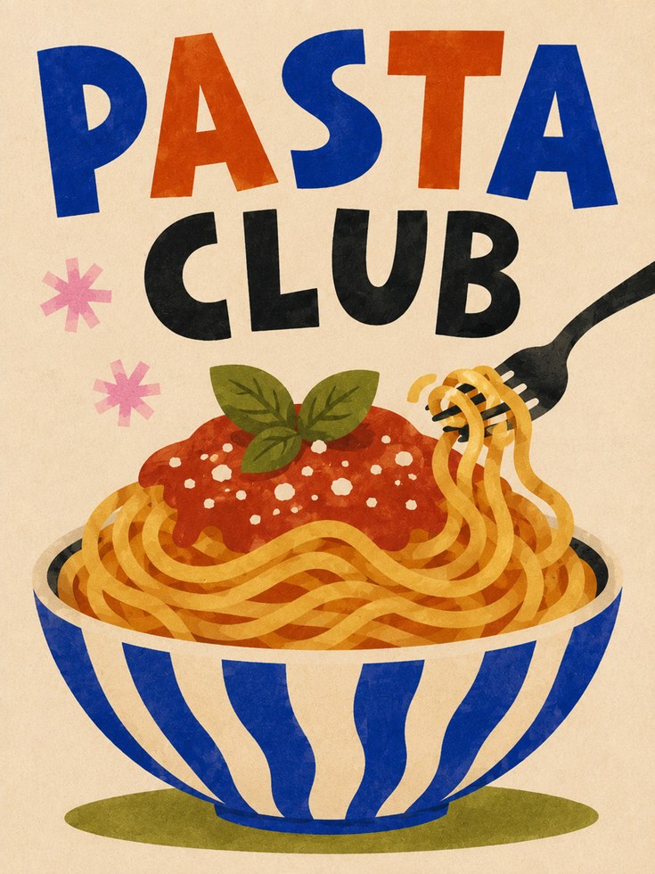 Pasta Wall Art – Kitchen Food Print - artwork on paper