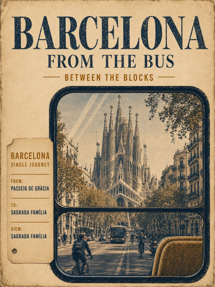 Barcelona Travel Poster – Vintage Spain Wall Art - artwork on paper
