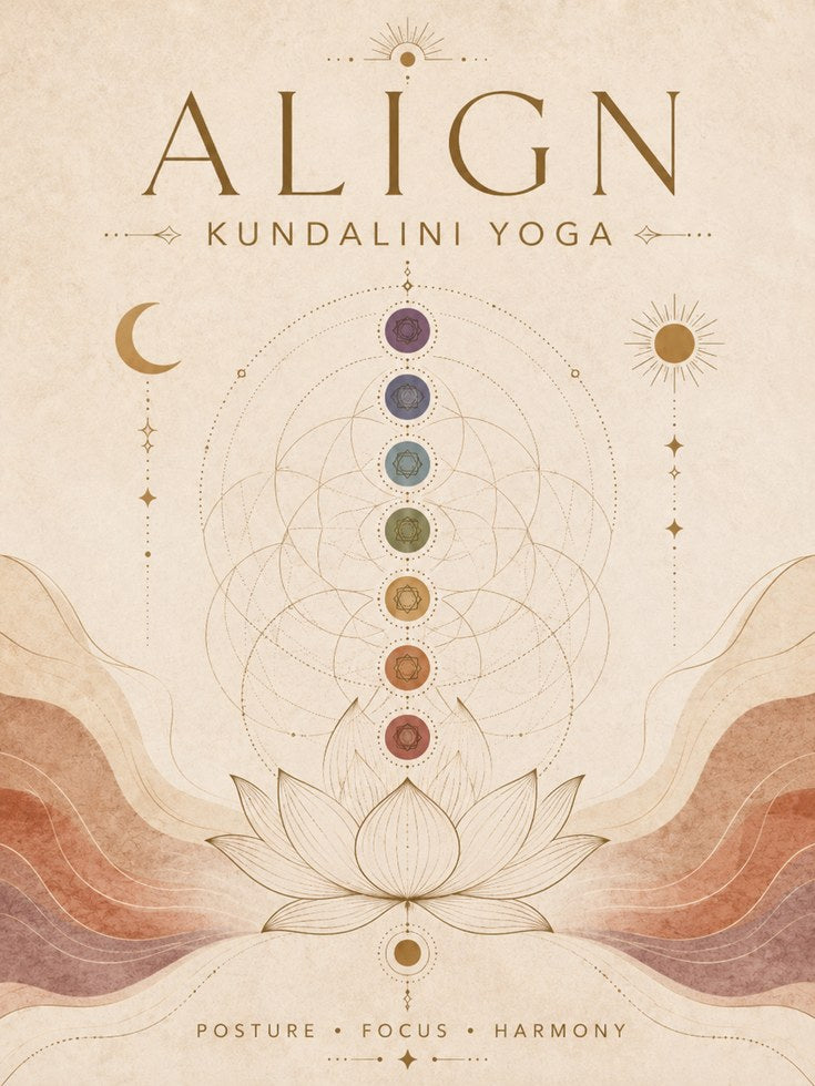 Kundalini Chakra Art Print – Align Meditation - artwork on paper