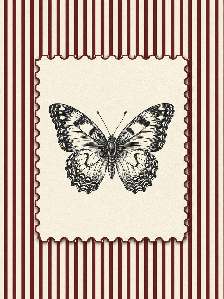 Butterfly Wall Art – Vintage Insect Print - artwork on paper