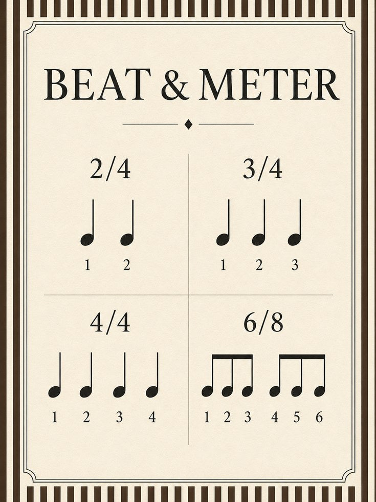 Music Theory Poster - artwork on paper