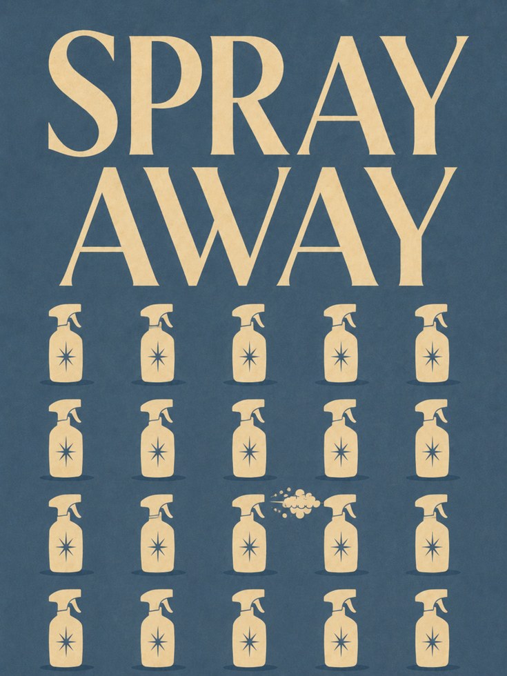 Retro Cleaning Wall Art - artwork on paper