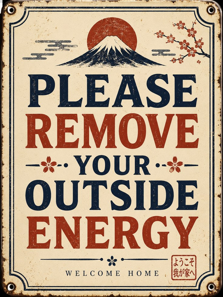 Entryway Sign Print – Japanese Inspired Wall Art - artwork on paper