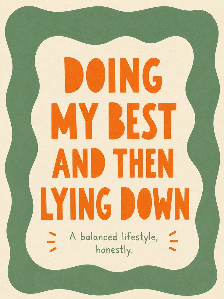 Retro Motivational Quote Print - artwork on paper