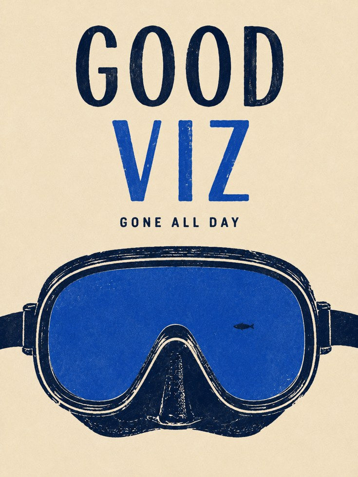 Retro Ski Goggles Print - artwork on paper
