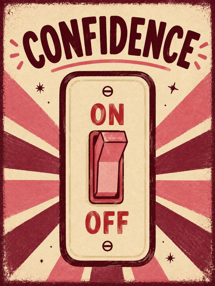Motivational Wall Art – Confidence Quote Print - artwork on paper