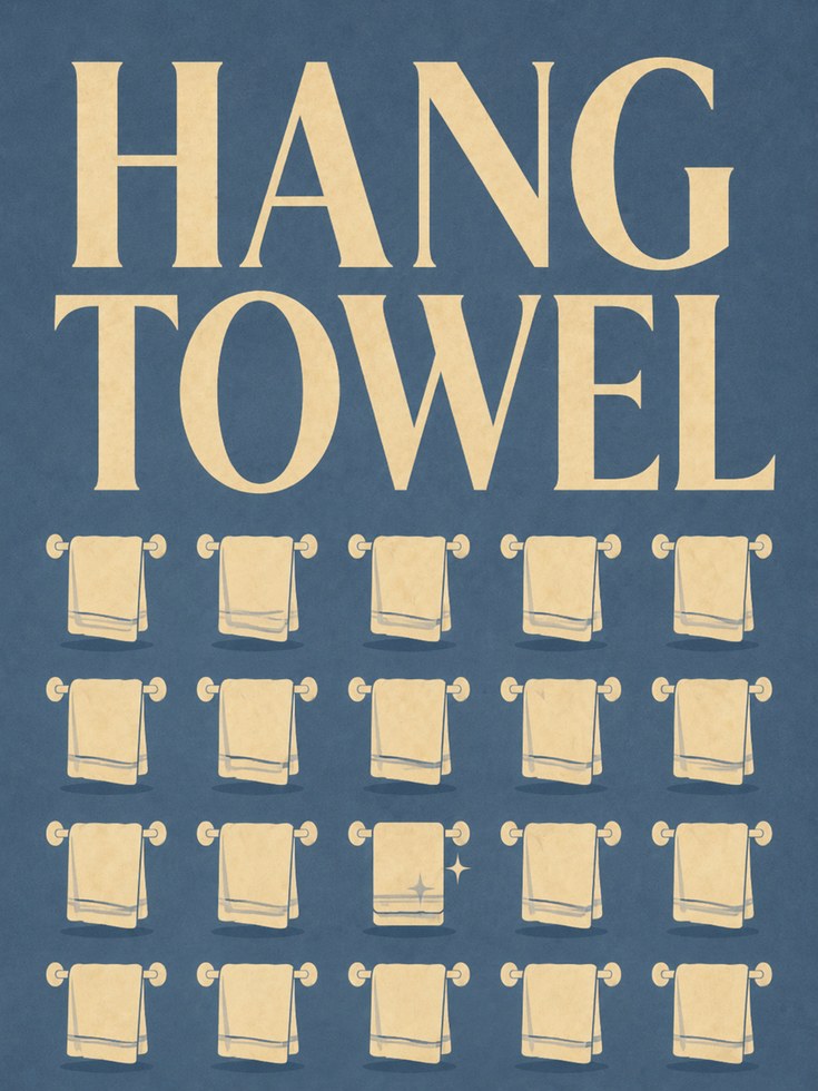 Hang Towel Wall Art - artwork on paper