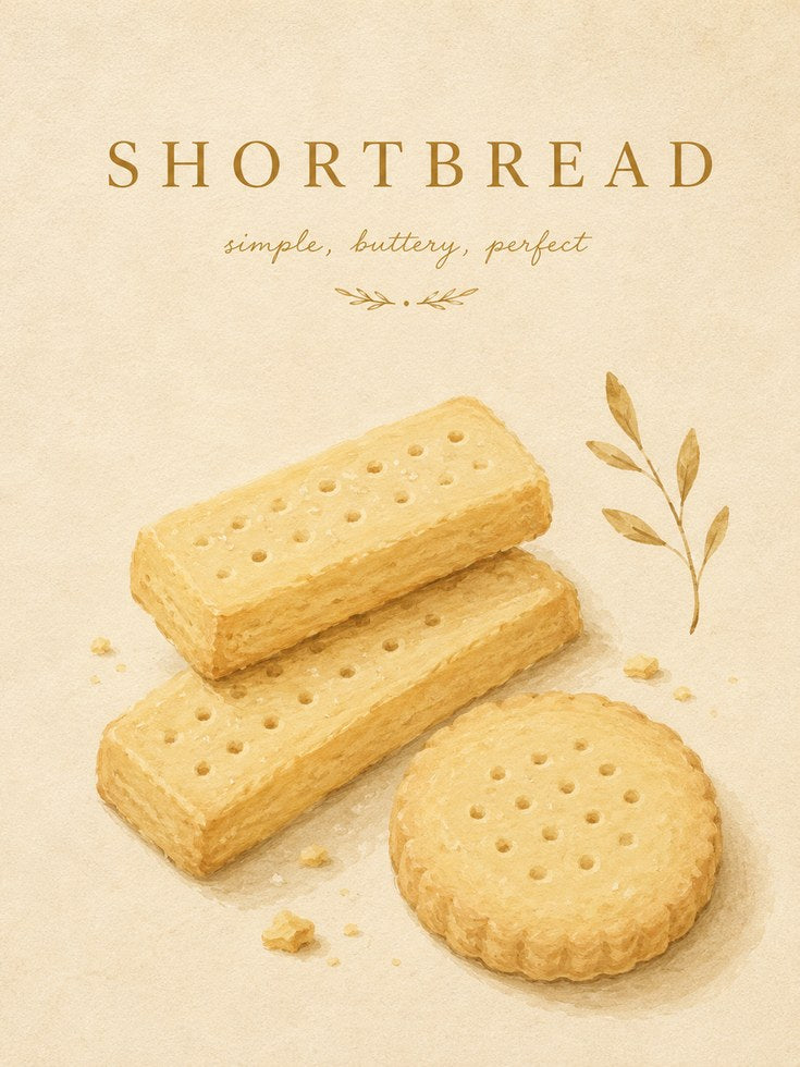 Kitchen Wall Art – Shortbread Print - artwork on paper
