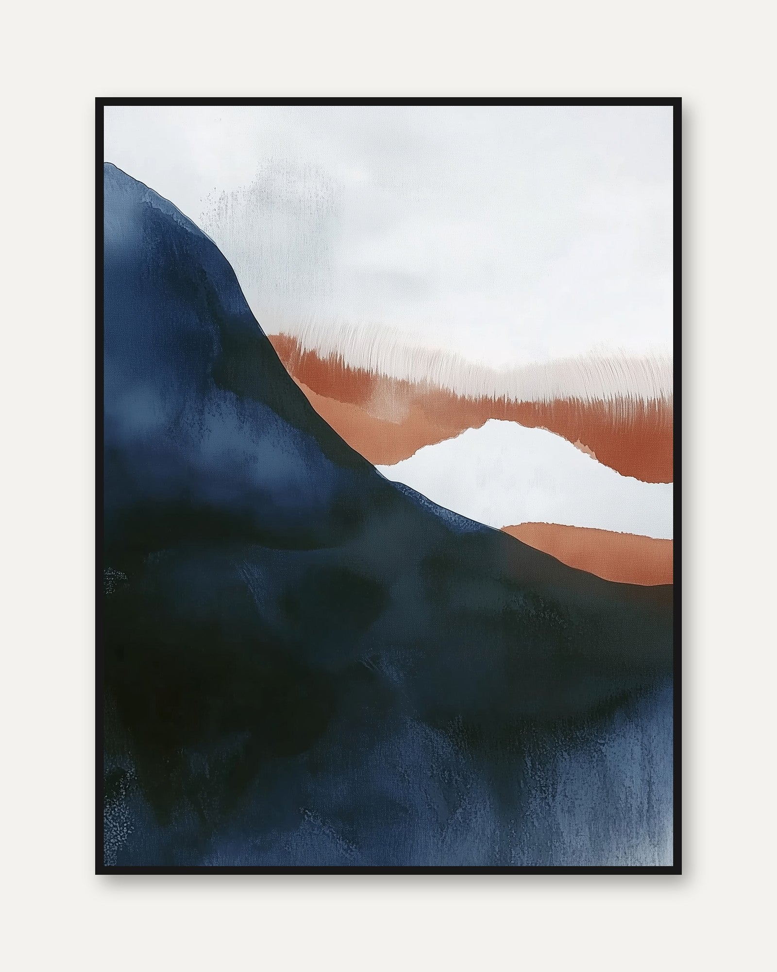 Abstract Landscape Print - framed