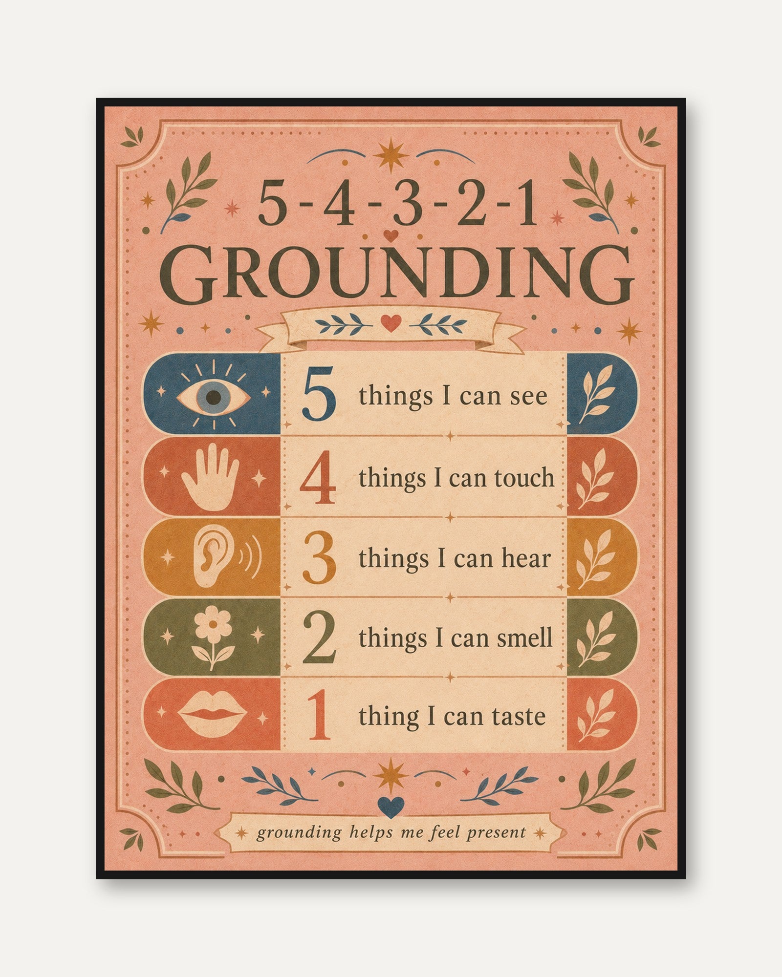 Grounding Technique Poster - framed