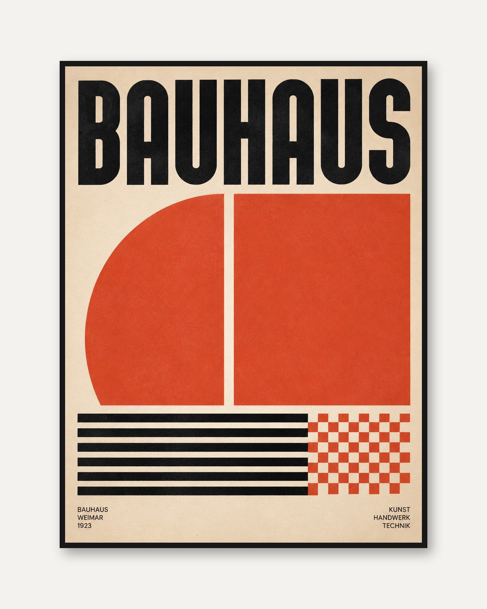 Bauhaus Poster Print - framed