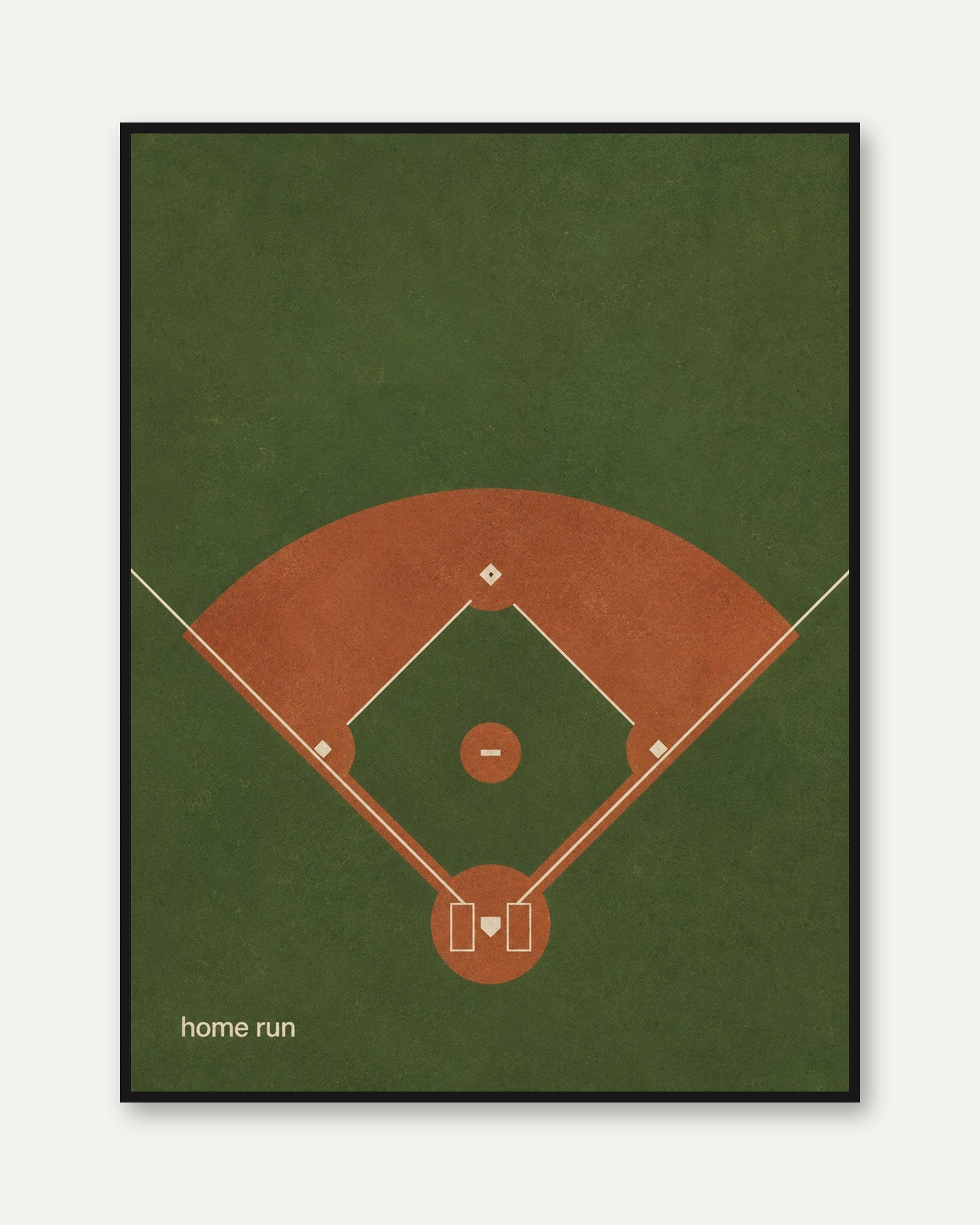 Baseball Field Poster – Sports Wall Art - framed