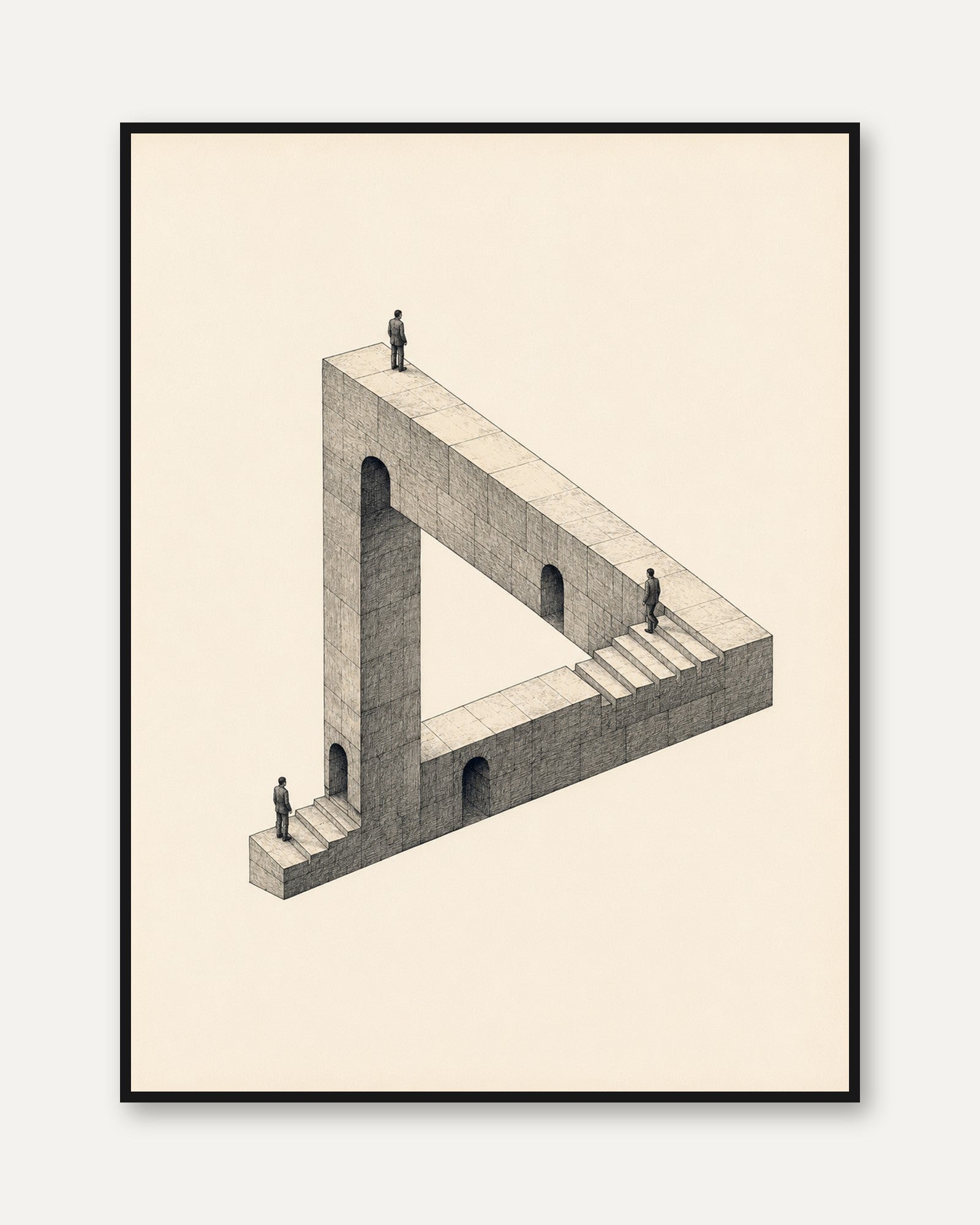 Surreal Architecture Print - framed