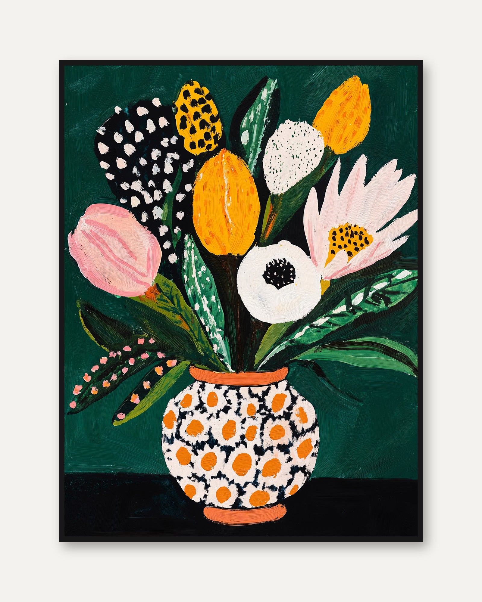 Floral Art Print - framed