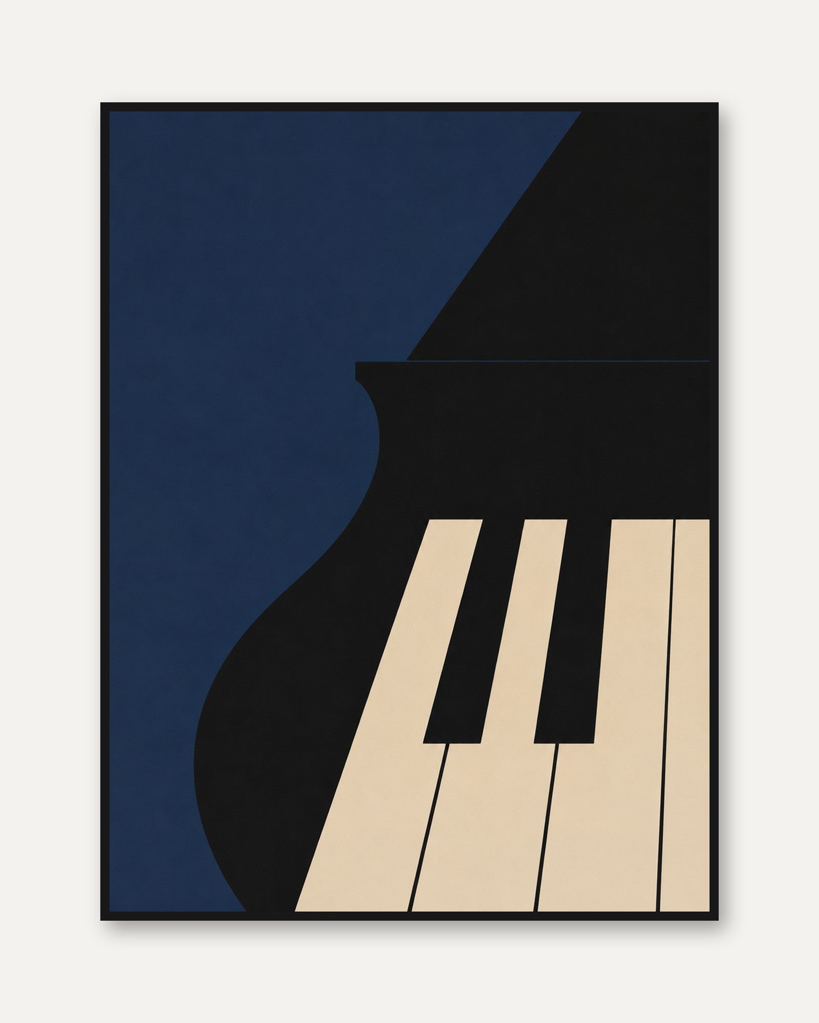 Piano Wall Art – Music Room Decor - framed