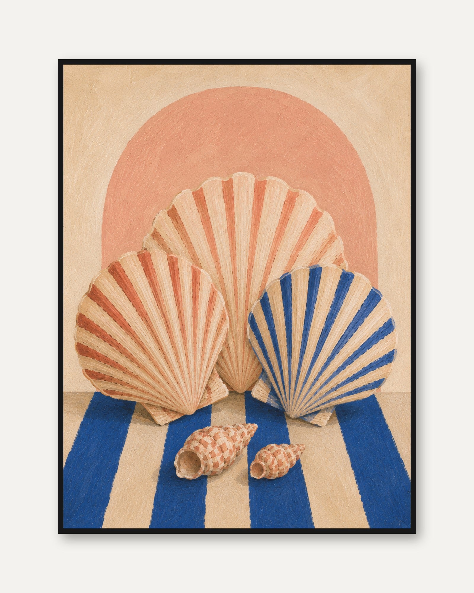 Seashell Print - framed