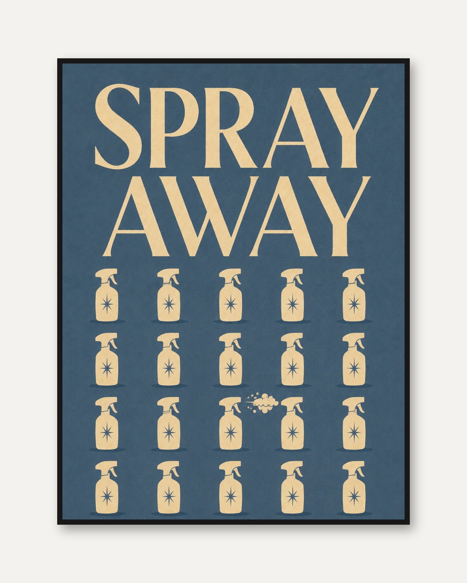 Retro Cleaning Wall Art - framed