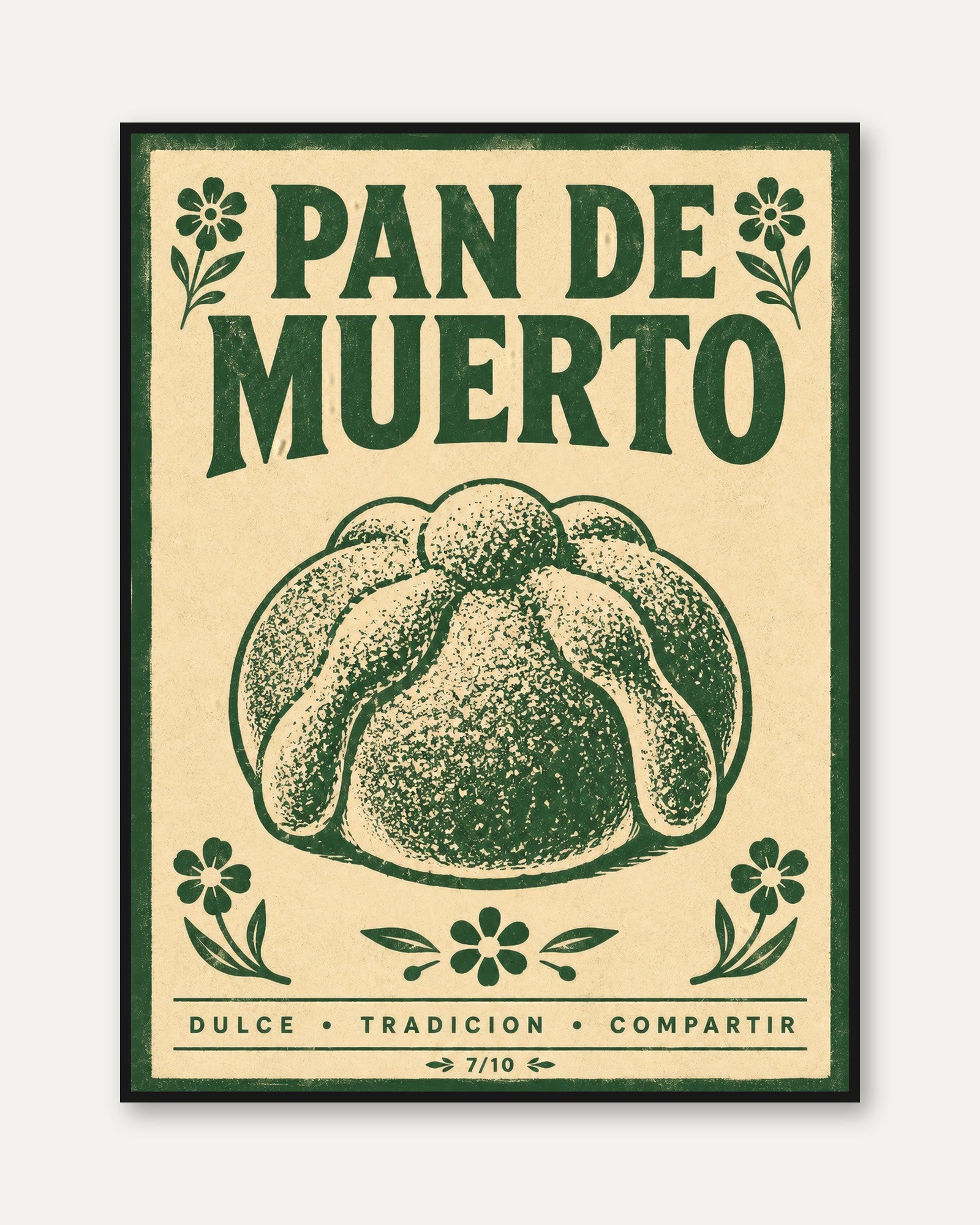 Mexican Folk Art Print - framed