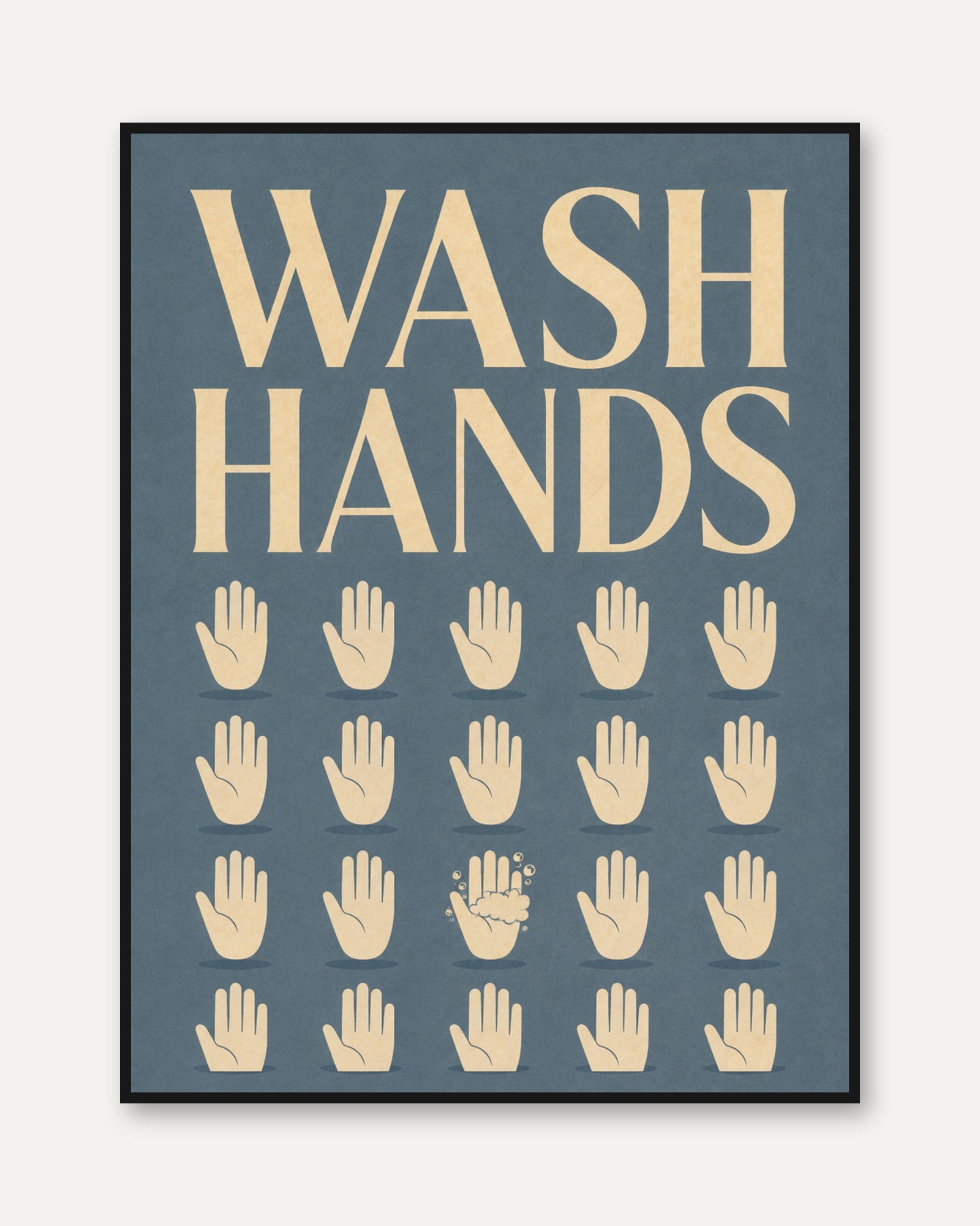 Retro Bathroom Print - framed