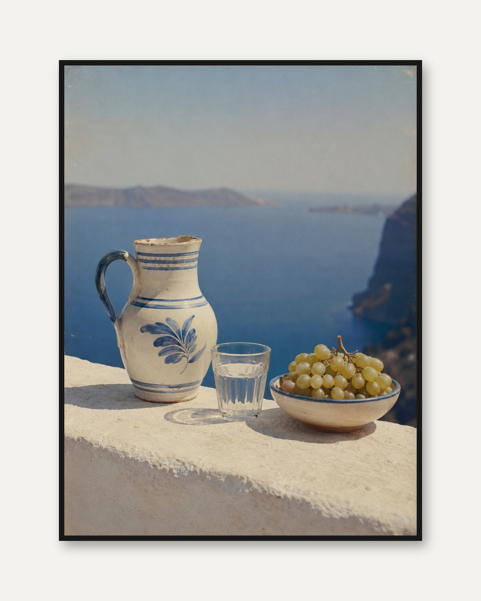 Mediterranean Still Life Art - framed