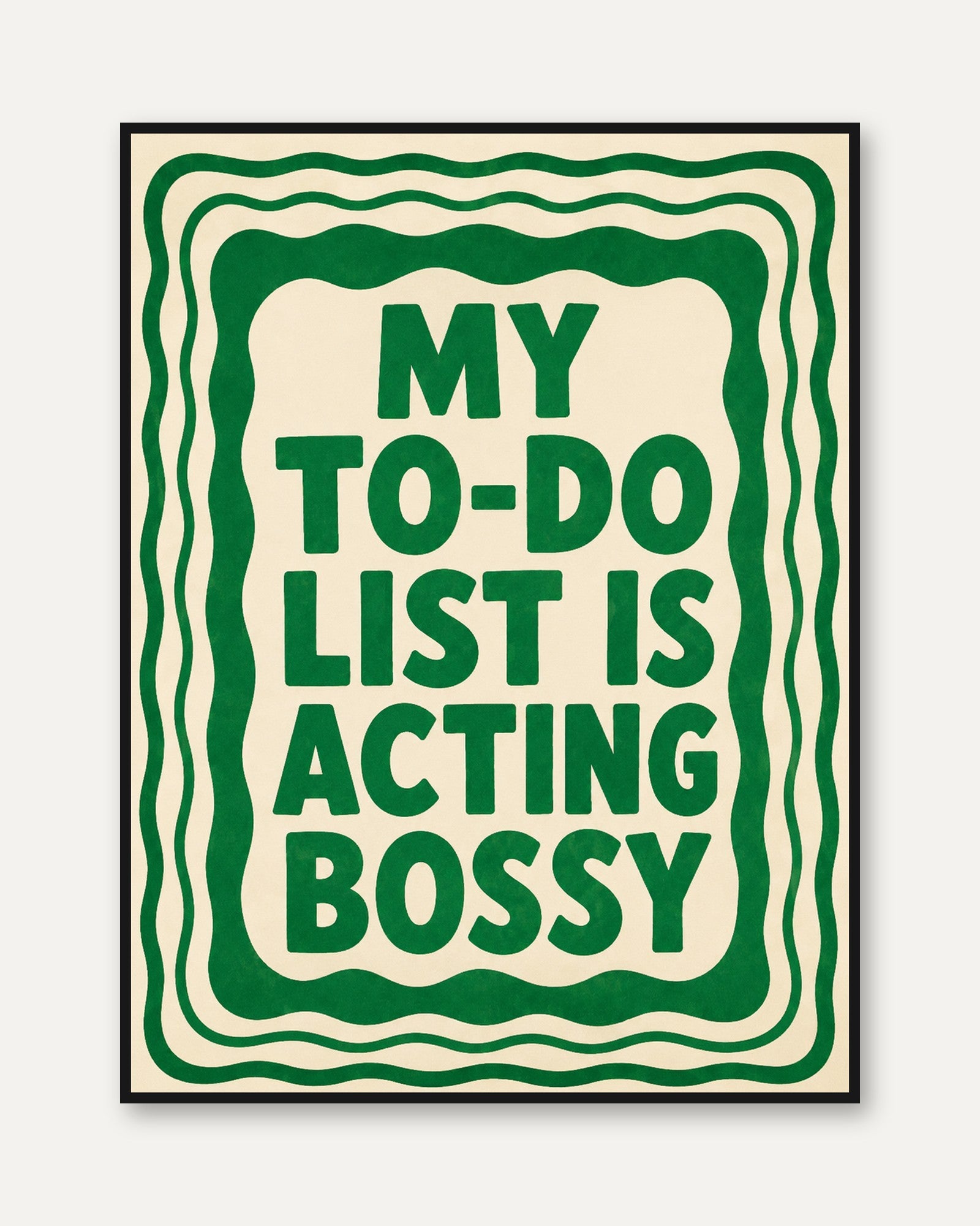 Motivational Typography Print - framed