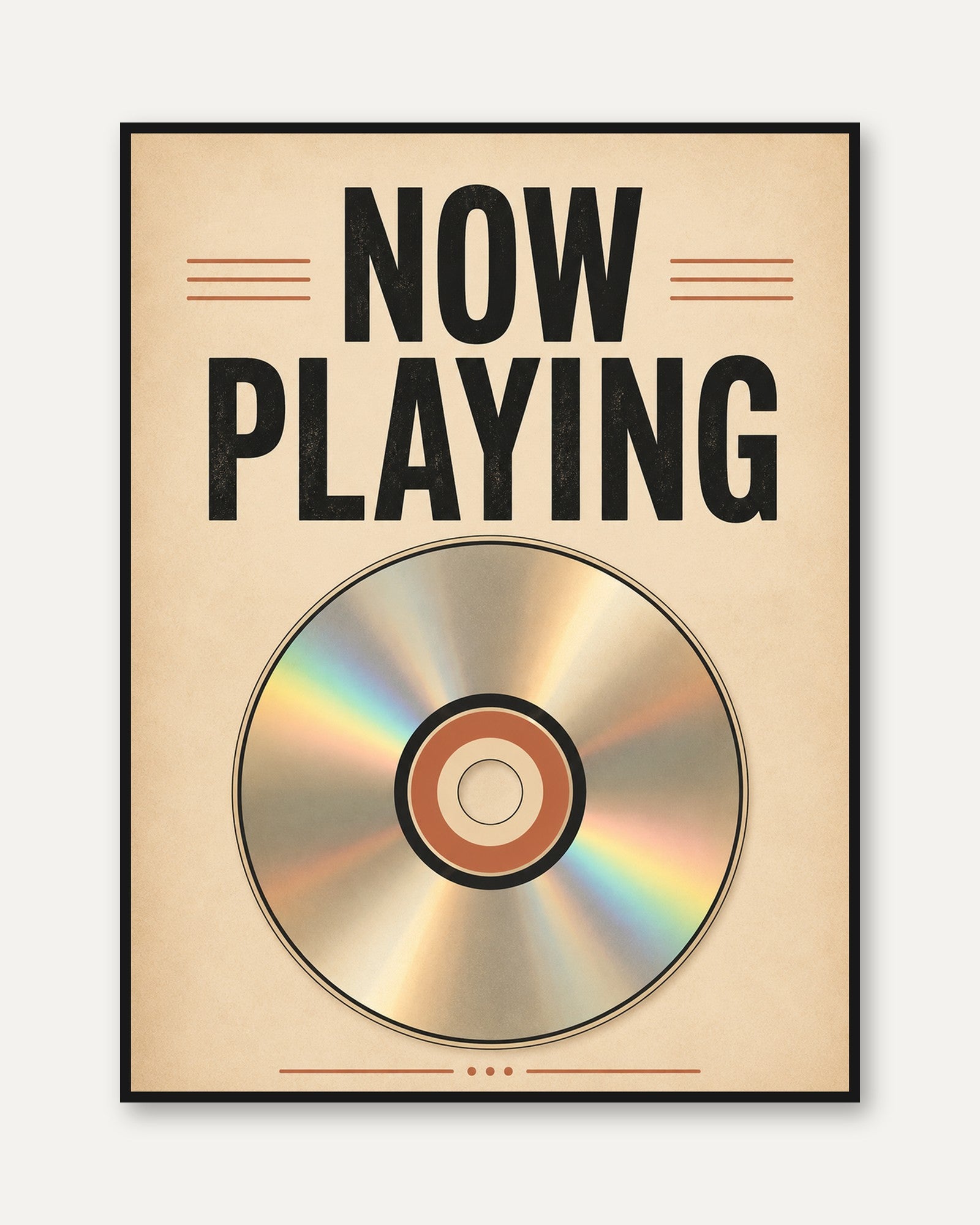 Now Playing Wall Art – Music Room Decor - framed