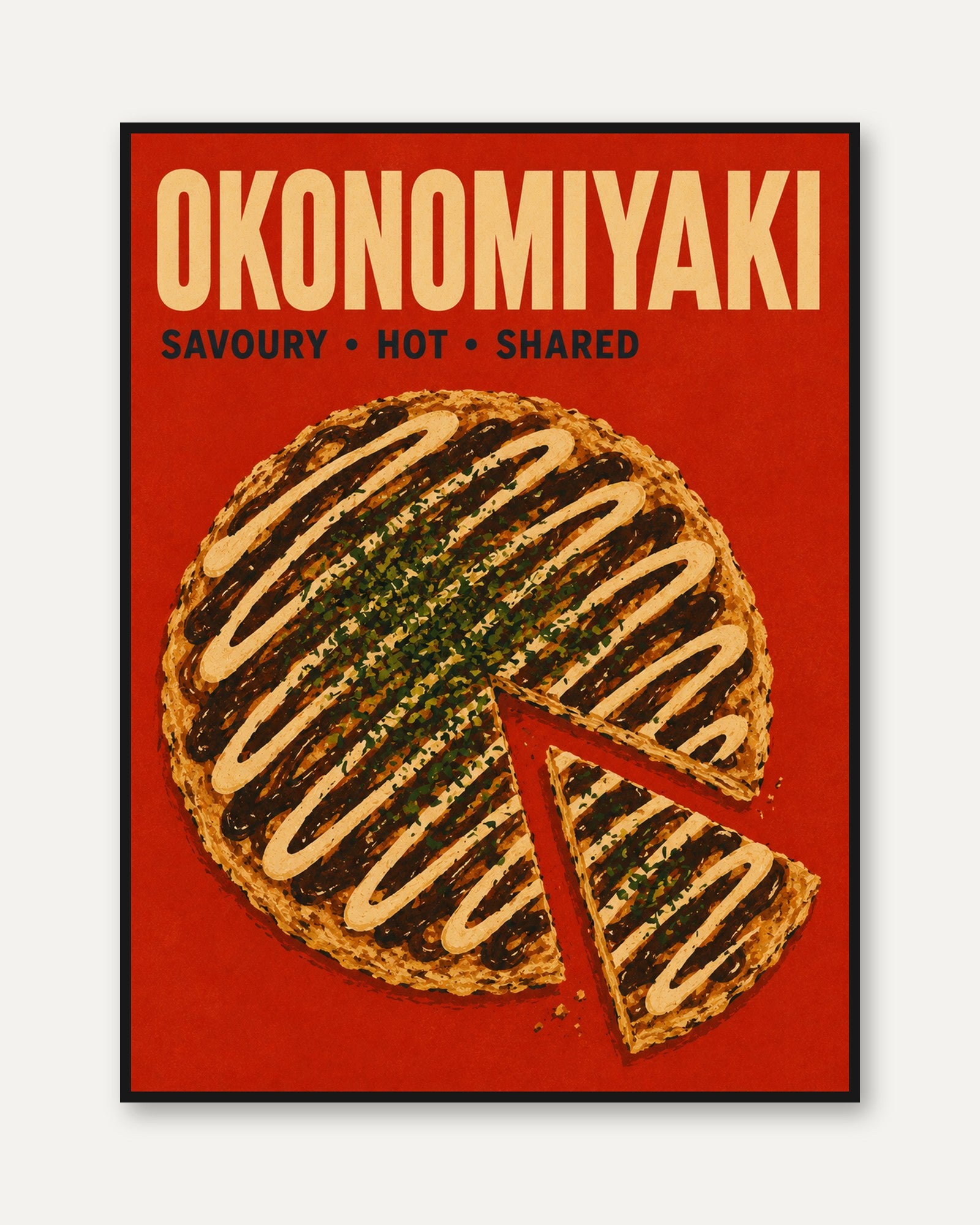 Japanese Food Poster - framed