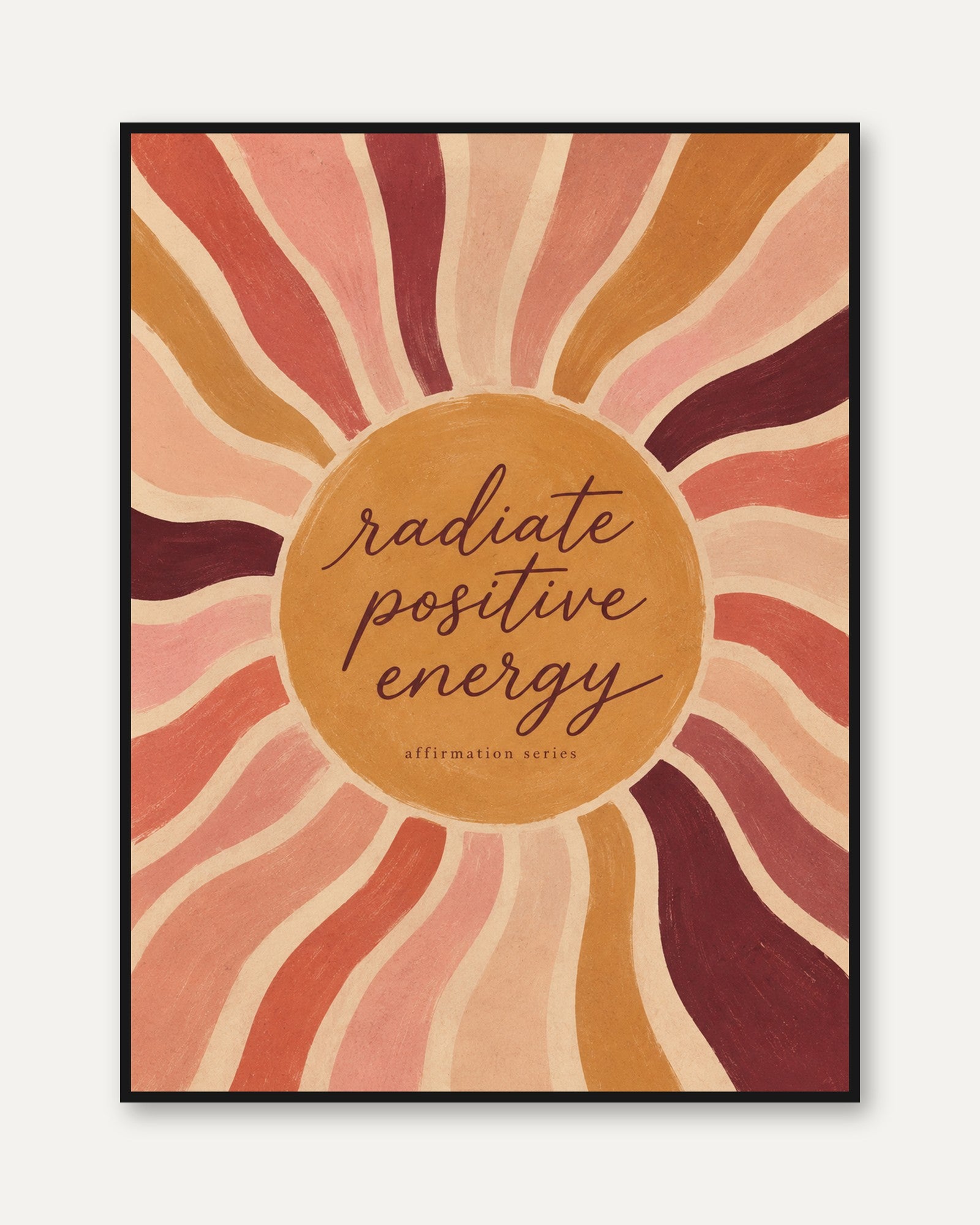 Positive Energy Wall Art - framed