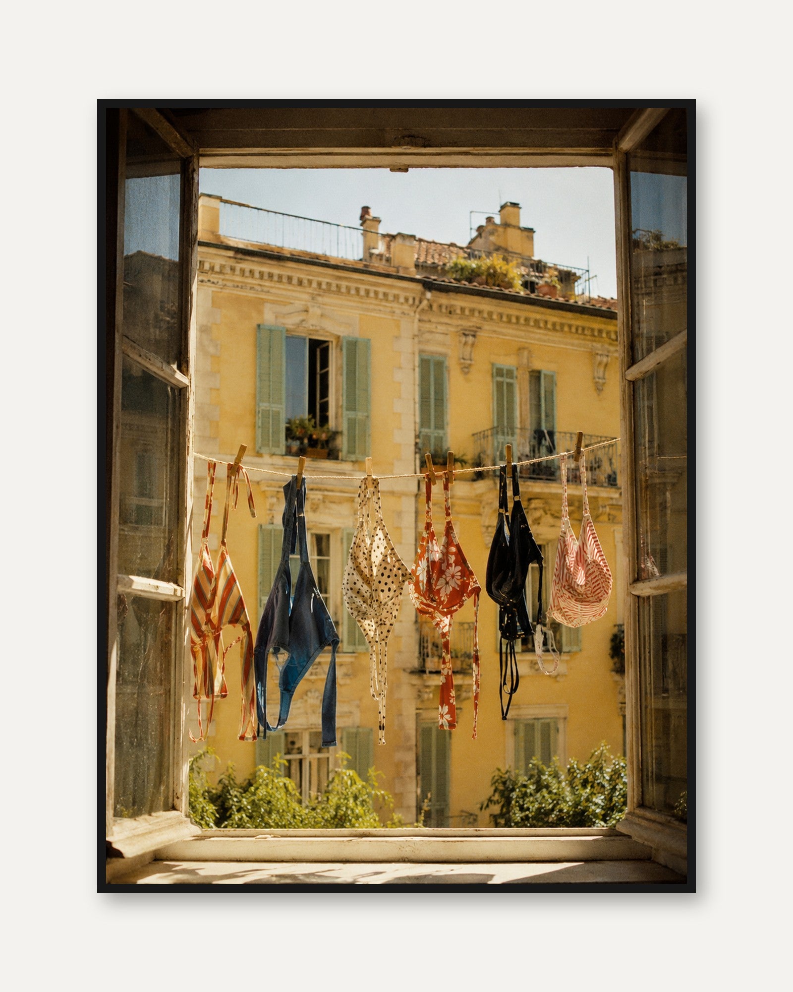 European Window View Print - framed
