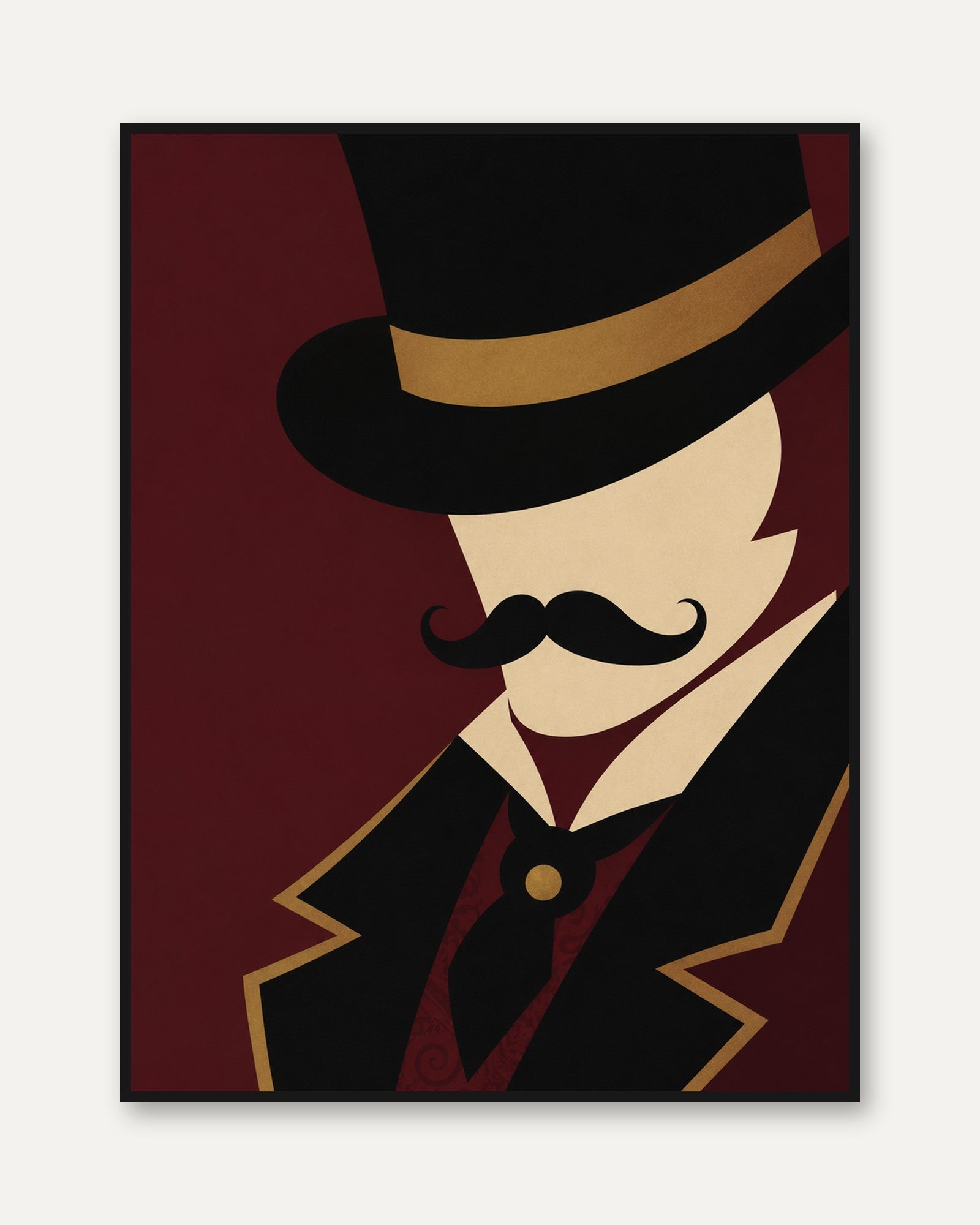 Vintage Gentleman Poster – Art Deco Wall Art - framed