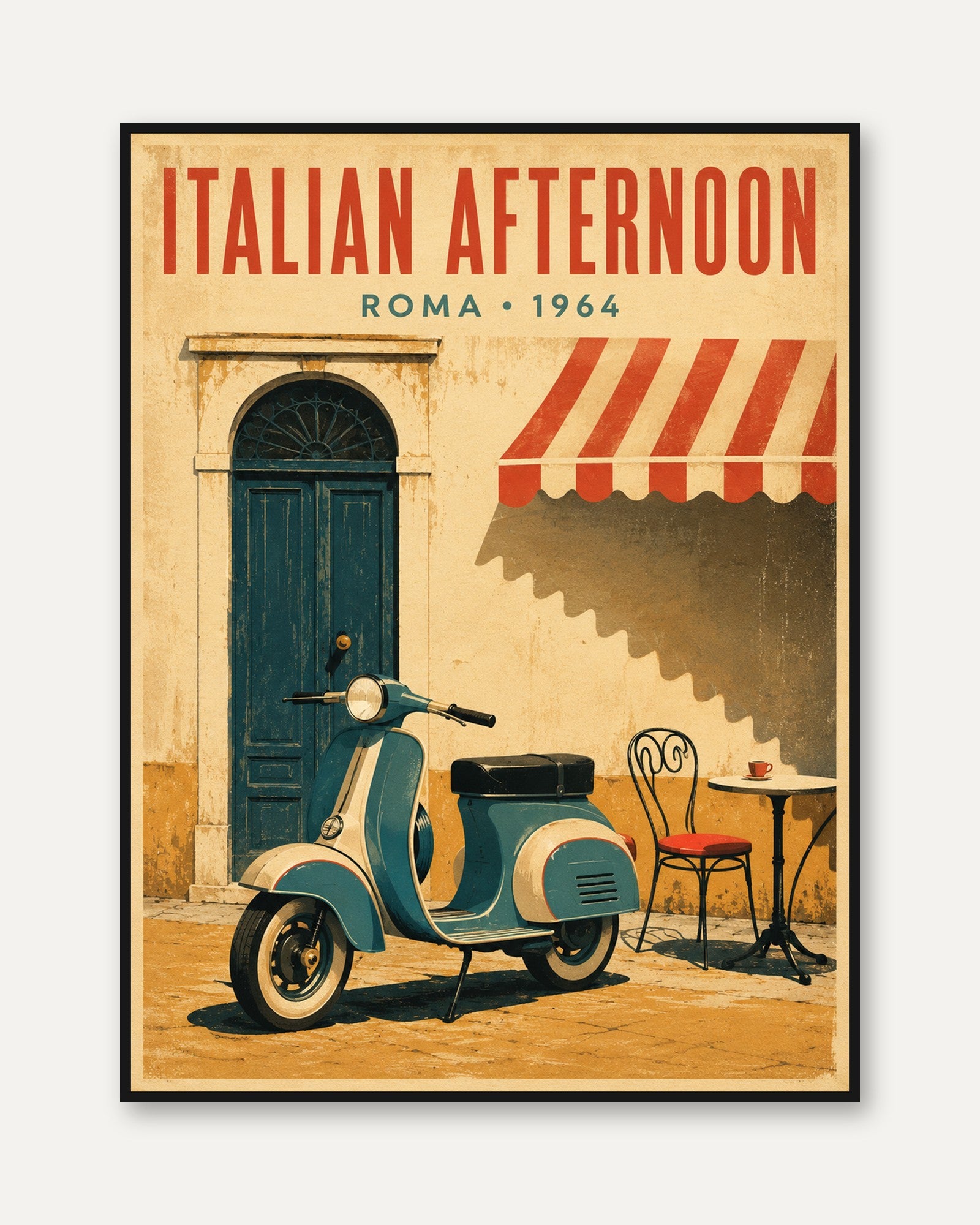 Rome Travel Poster - framed