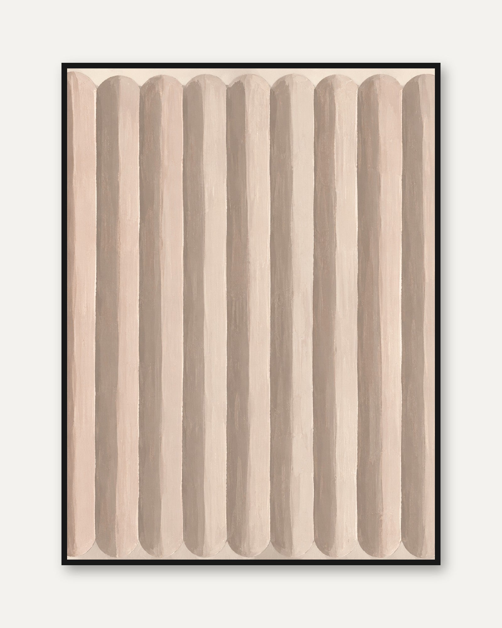 Neutral Arch Wall Art – Minimalist Abstract Print - framed