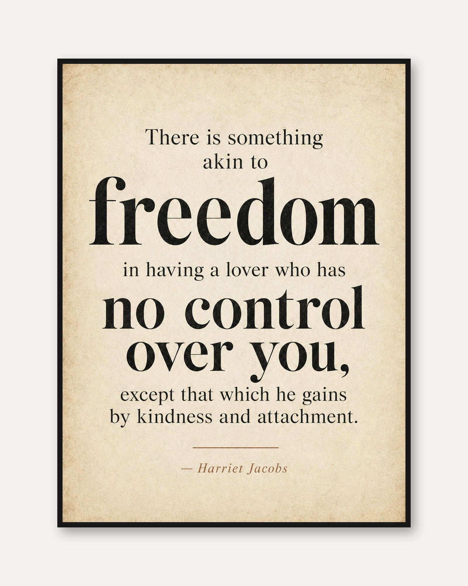 Freedom Quote Print – Love Quote Wall Art - framed