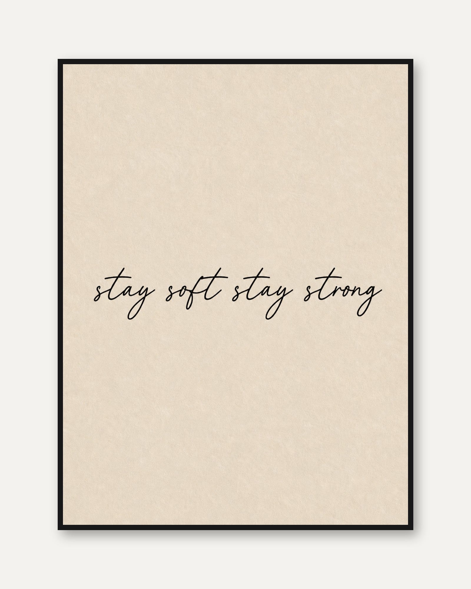 Inspirational Quote Print: Handwritten Script - framed