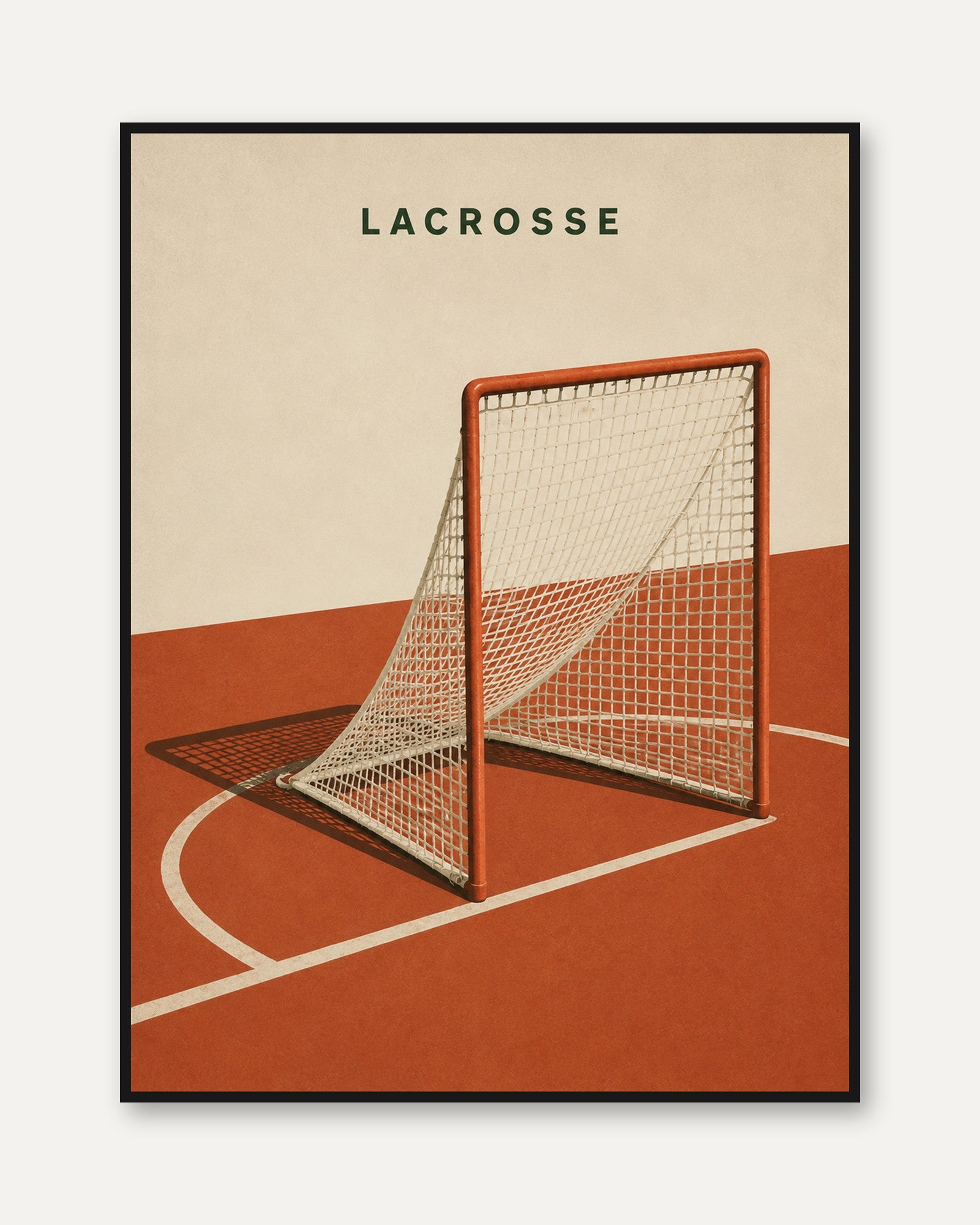 Lacrosse Wall Art – Sports Room Decor - framed