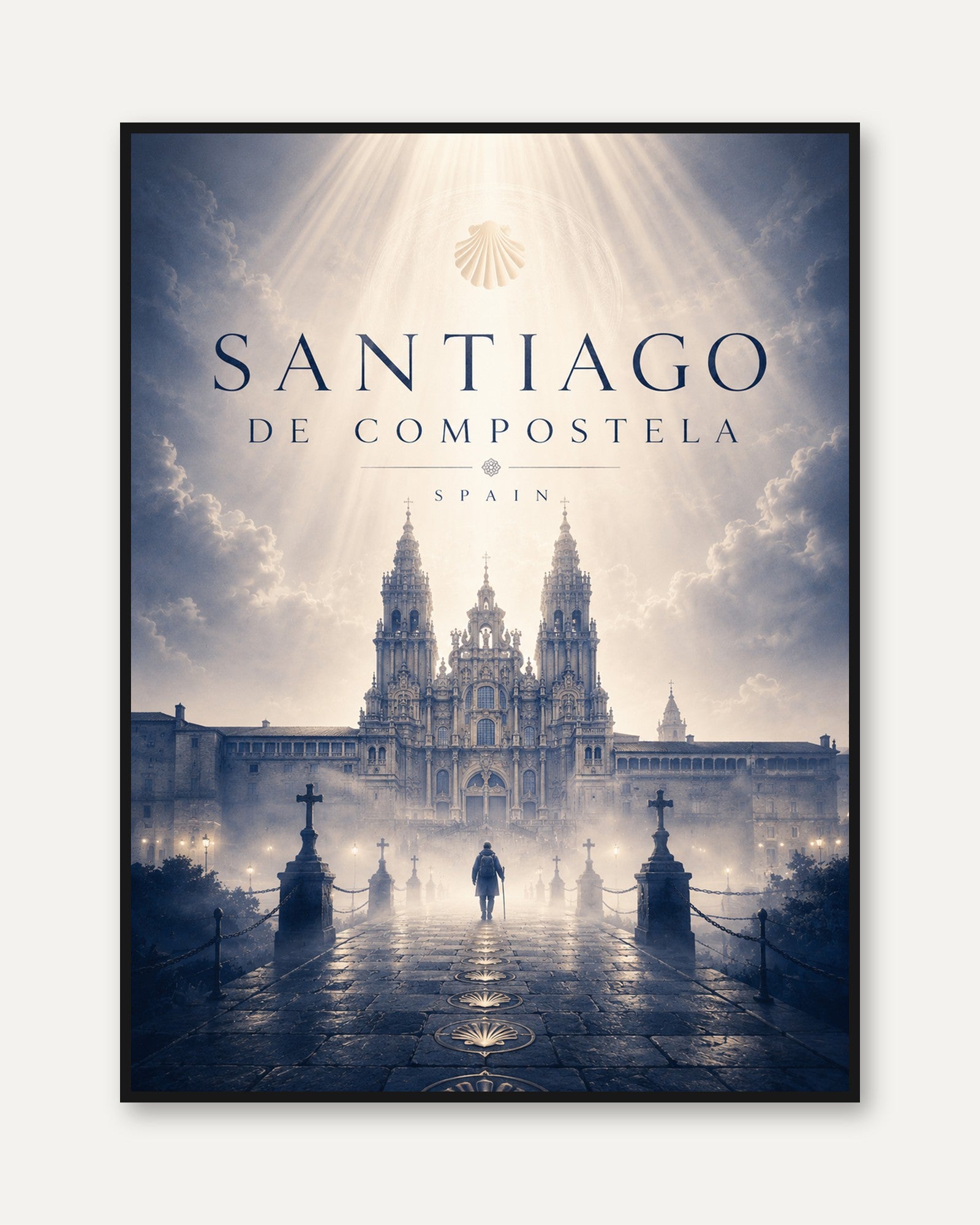 Spain Travel Poster - framed