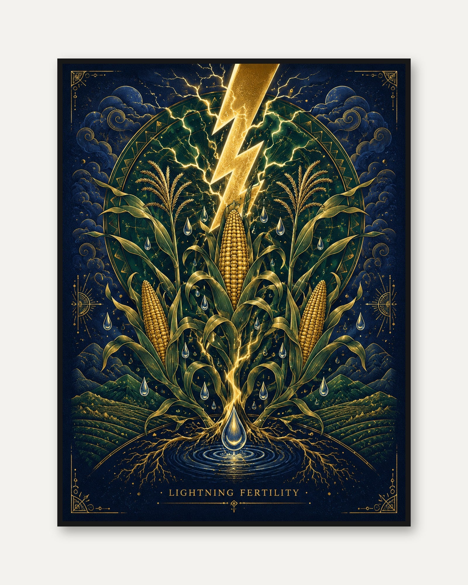 Art Nouveau Poster - framed