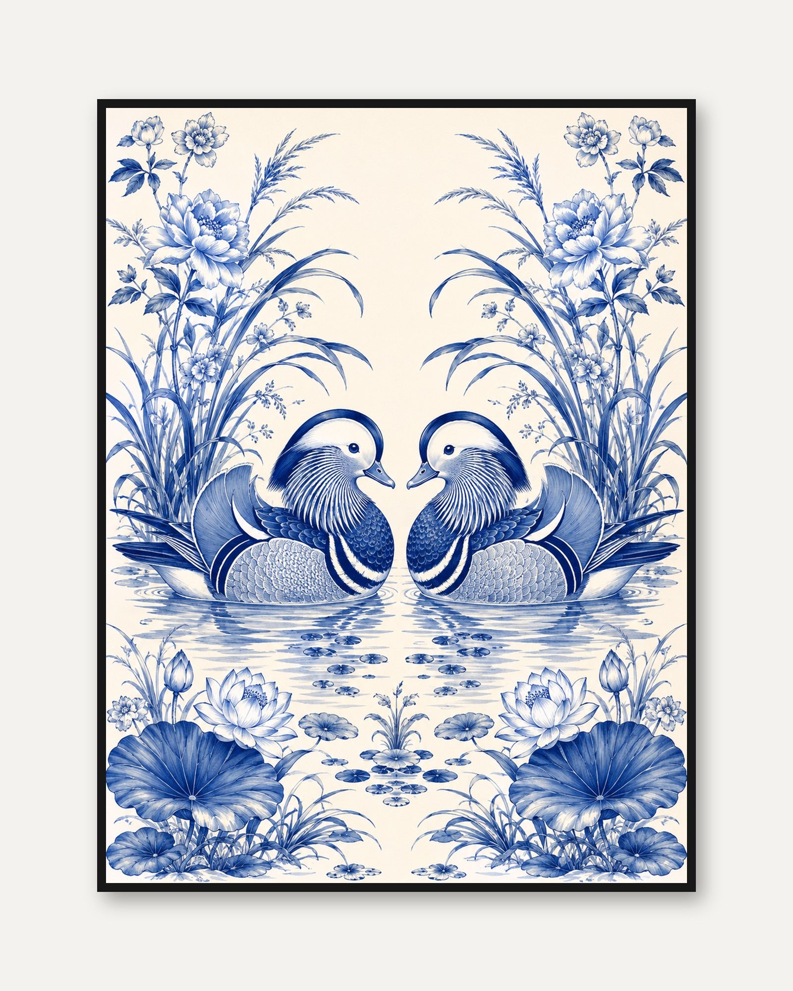 Mandarin Duck Wall Art - framed