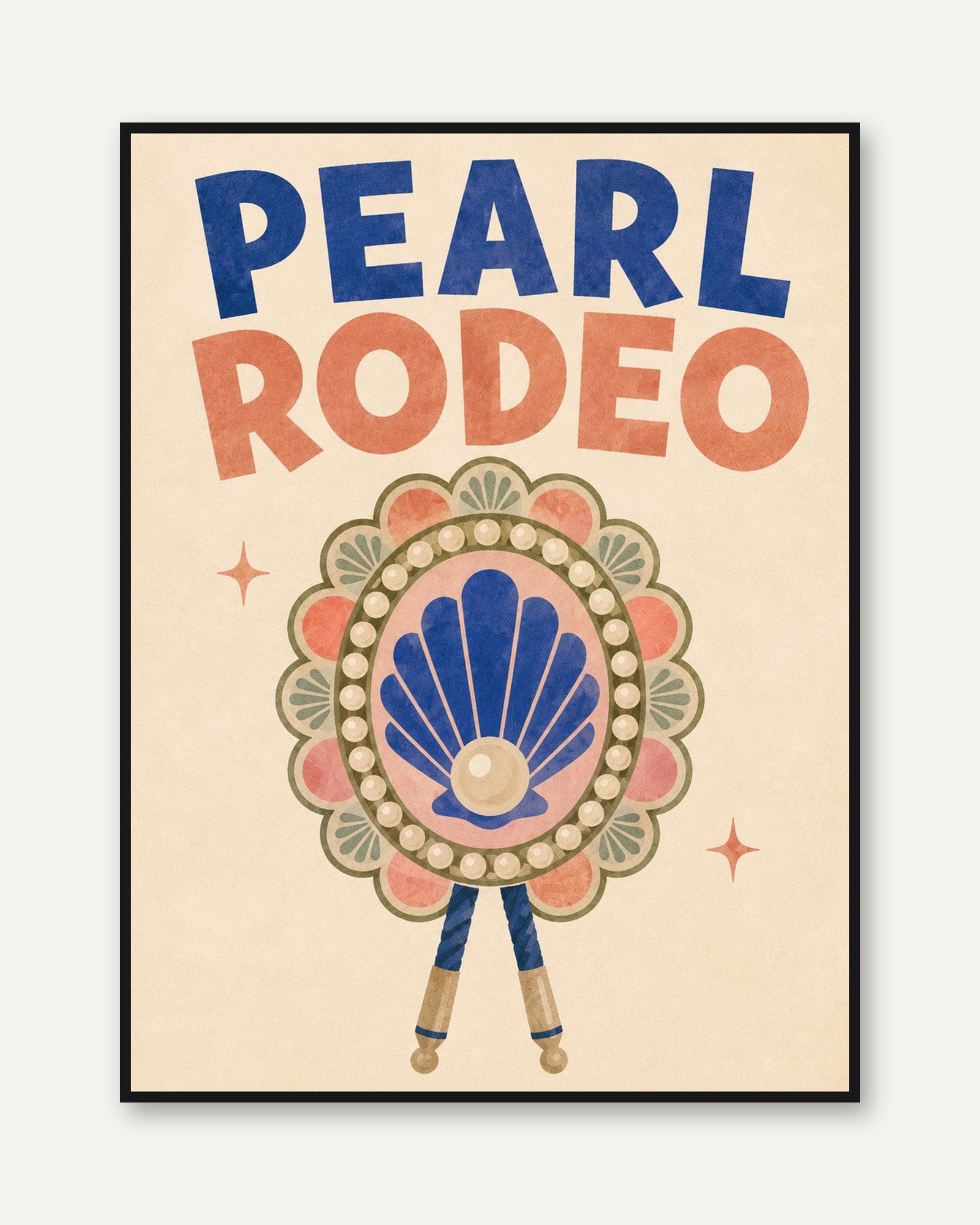Rodeo Wall Art – Vintage Western Poster - framed