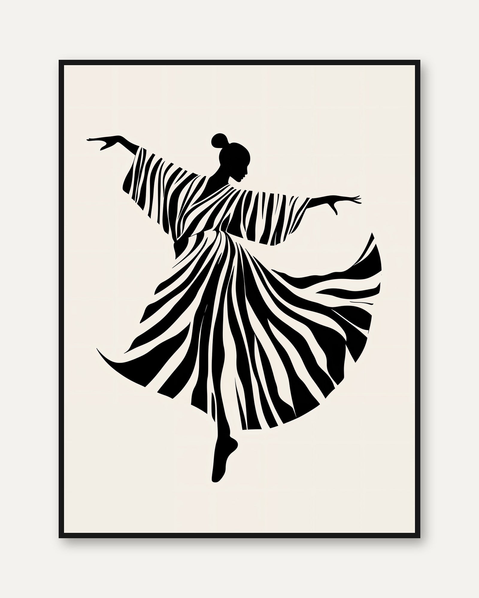 Dance Silhouette Print - framed