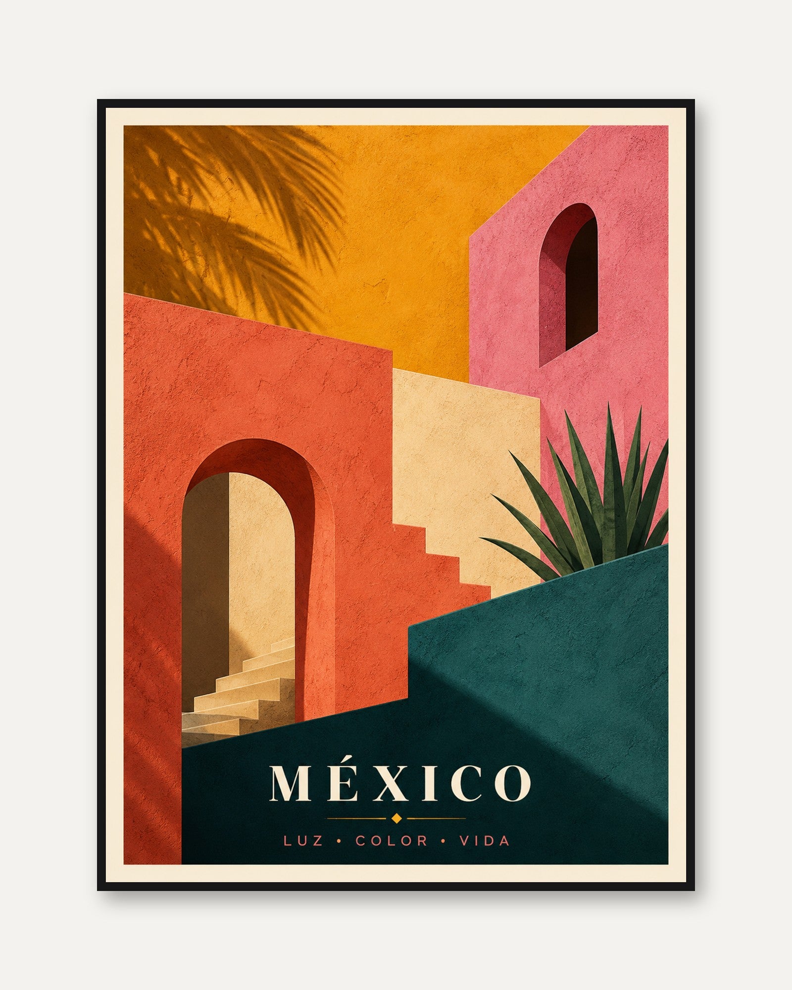 Mexico Travel Poster - framed