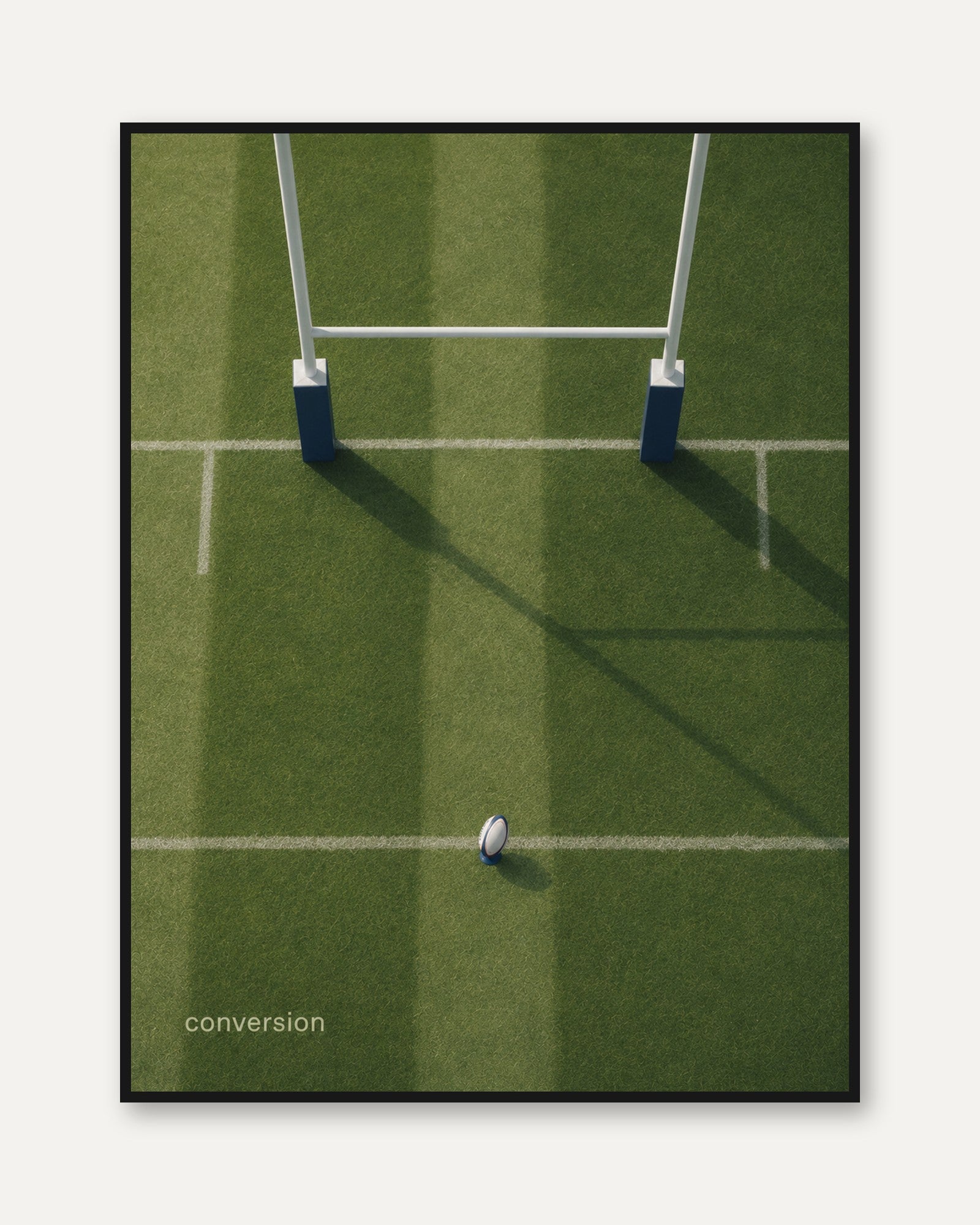 Rugby Wall Art – Sports Field Print - framed